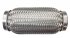 TUBO DE ESCAPE FLEXIBLE ALTA CALIDAD TRIPLE CAPA 50mm INTERIOR x 100mm LONGITUD